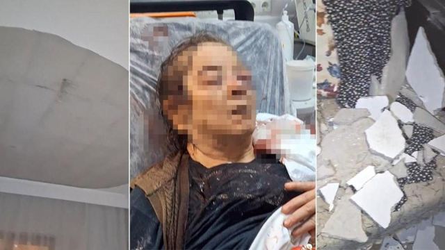Köşk Mahallesi'nde tavan çöktü, 75 yaşındaki kadın yaralandı