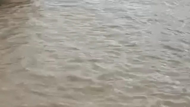 Sarıyer’de yağış sonrası denizin rengi kahverengiye döndü