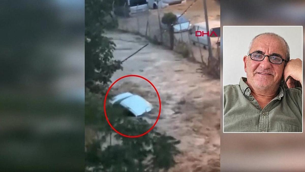 Sarıyer'de selde kaybolan Ahmet Derin'in aracı sürüklendi