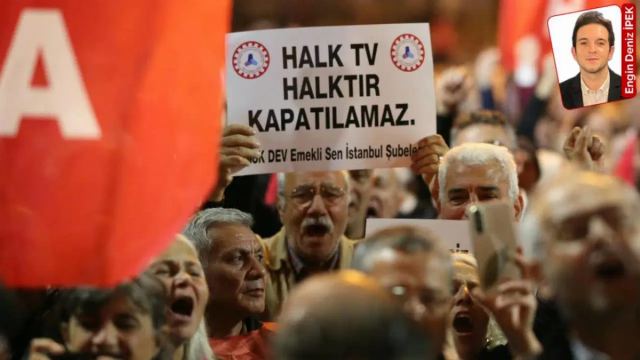 Halk TV'ye Kayyım Atanmasına Tepki: İstanbul'da Eylem Düzenlendi