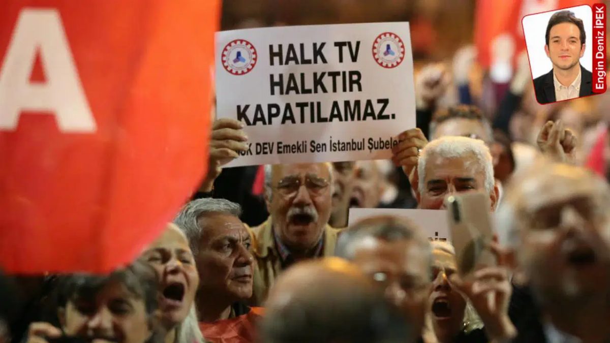 Halk TV'ye Kayyım Atanmasına Tepki: İstanbul'da Eylem Düzenlendi