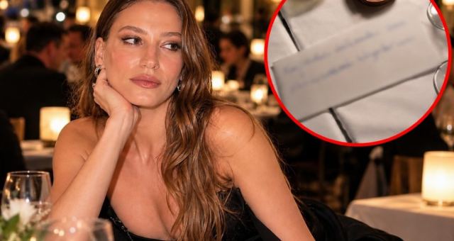 Serenay Sarıkaya'nın Restorandaki Notu Dikkat Çekti