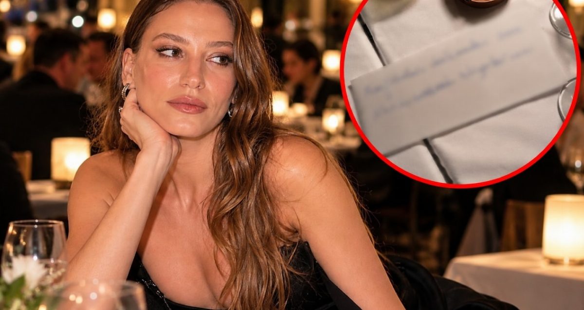 Serenay Sarıkaya'nın Restorandaki Notu Dikkat Çekti