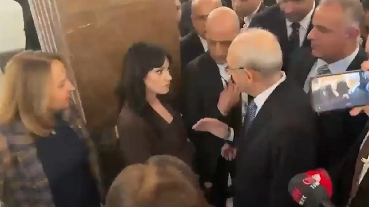 Kılıçdaroğlu'nun koruması gazeteciye müdahale etti