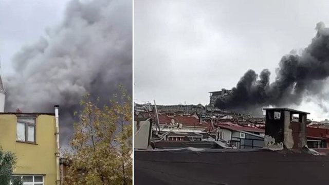 Bayrampaşa'da yangın çıktı, itfaiye ekipleri sevk edildi