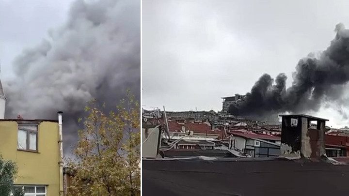 Bayrampaşa'da yangın çıktı, itfaiye ekipleri sevk edildi