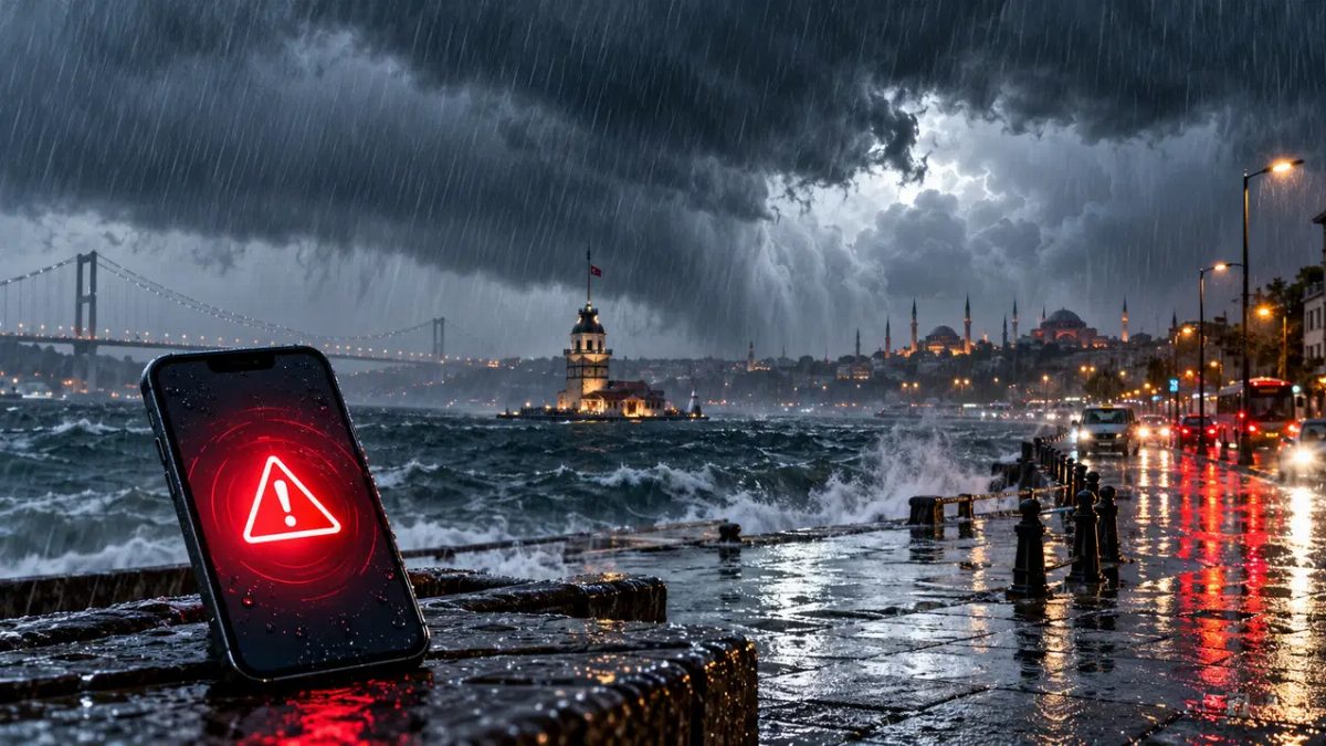 İstanbul'da AFAD'dan Şiddetli Sağanak Uyarısı Geldi