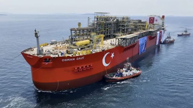 Osman Gazi Yüzer Üretim Platformu Mavi Vatan'a Uğurlanıyor