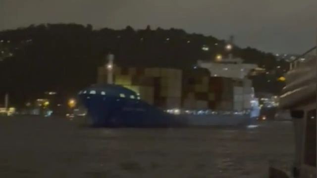 İstanbul Boğazı'nda Bilbao Trader Gemisi Sürüklendi