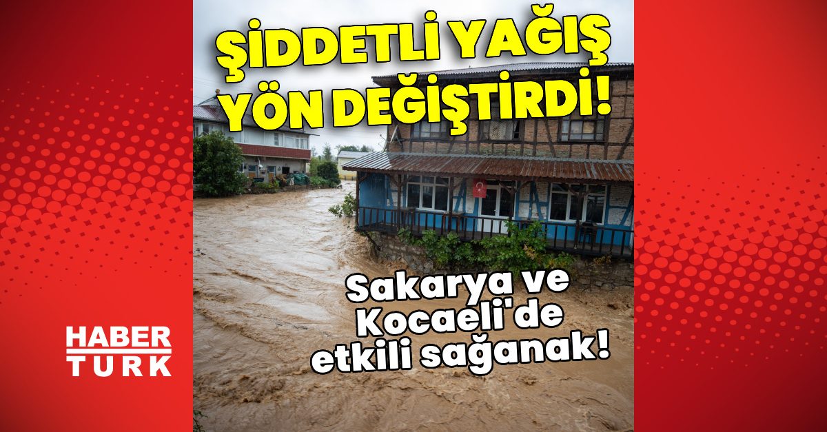 Sakarya ve Kocaeli'de Sağanak Yağış Hayatı Olumsuz Etkiledi