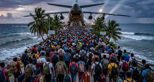 Tuvalu, iklim değişikliği nedeniyle yeni kara alanları oluşturdu