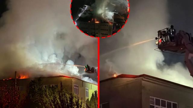 Tuzla'da Ayakkabı Fabrikasında Yangın Çıktı
