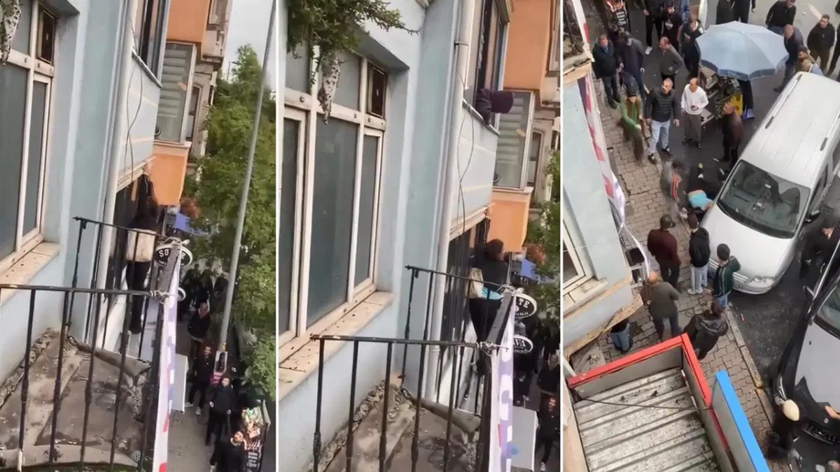 Beyoğlu'nda Otel Tabelasından Düşen Kadın Yaralandı