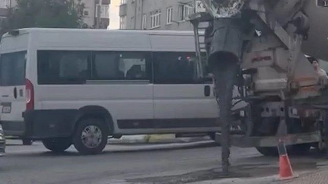 Küçükçekmece'de beton mikseri sürücüsüne 109 bin lira ceza