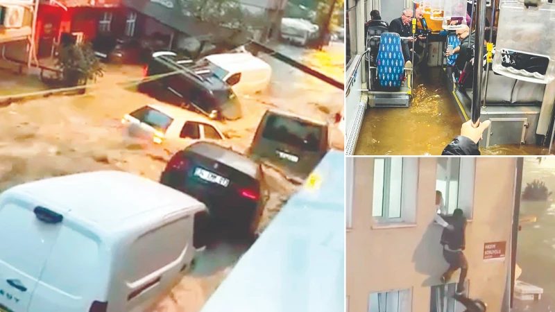 İstanbul'da Sel Felaketi: Metrekareye 200 Kilogram Yağış Düştü