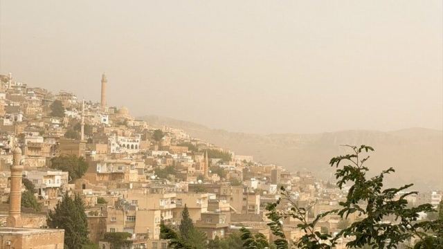 Mardin'de toz taşınımı hava kalitesini olumsuz etkiledi