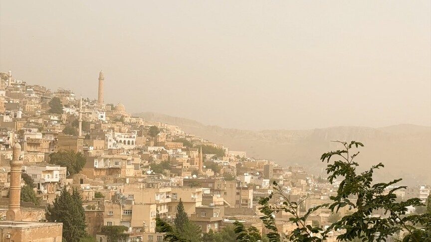 Mardin'de toz taşınımı hava kalitesini olumsuz etkiledi