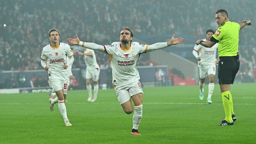 Galatasaray, Lille'i 4-2 yenerek Şampiyonlar Ligi'nde galip geldi