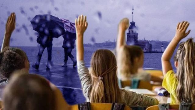 İstanbul'da sağanak nedeniyle okullar tatil edildi