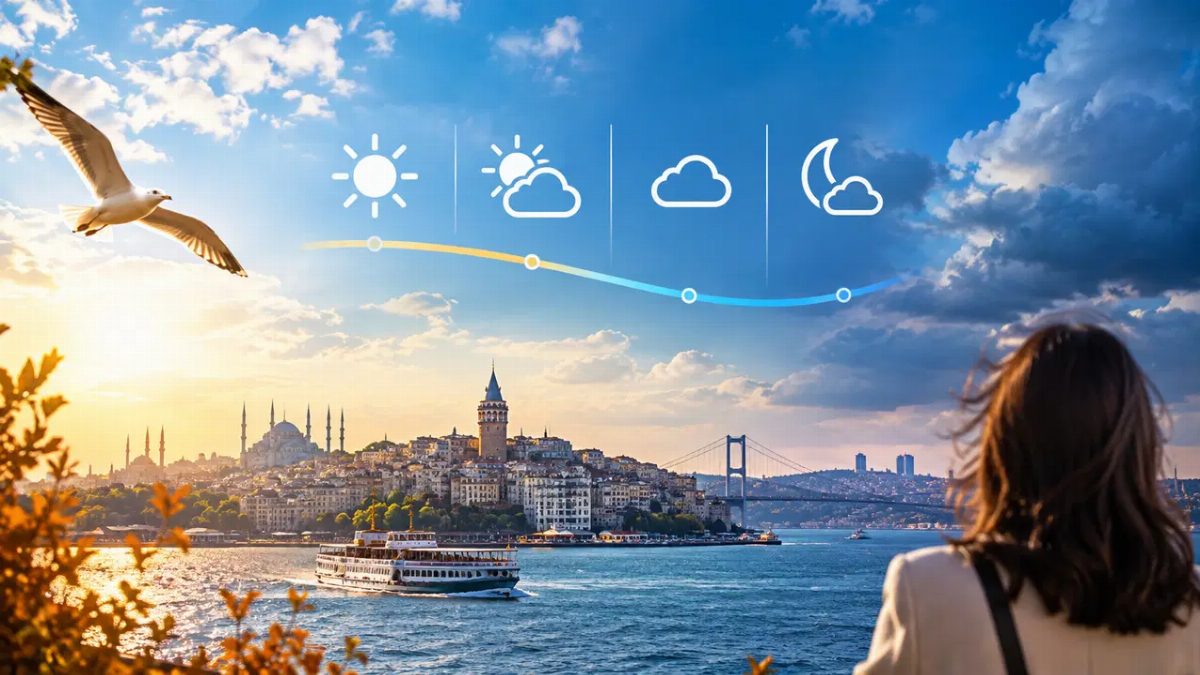 İstanbul'da Hava Durumu: Yağış Yok, Sıcaklık 21-25 Derece Arasında