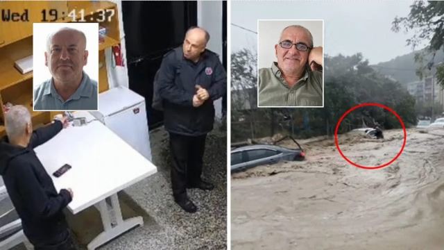 Ayazağa'da selde kaybolan Haşim Ciritoğulları ve Ahmet Derin'in görüntüleri