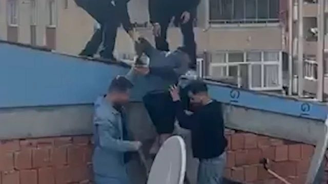 Esenler'de suç makinesi çatıdan kaçmaya çalışırken yakalandı