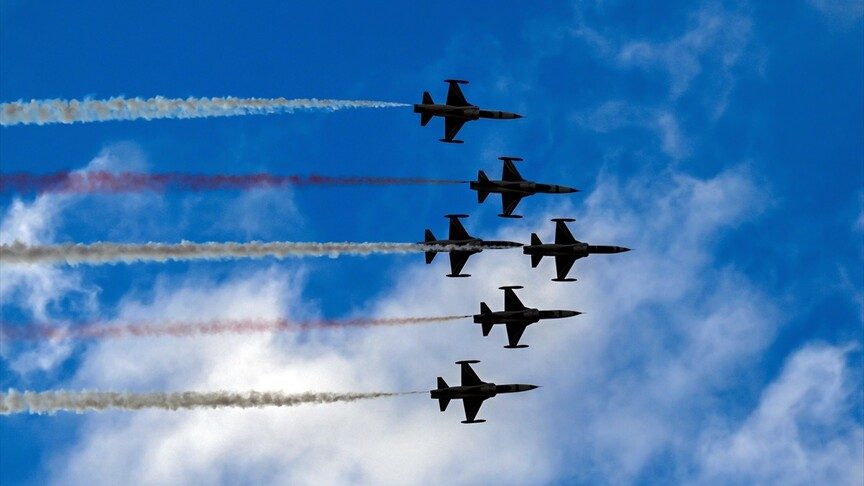Türk Yıldızları Şanlıurfa'da TEKNOFEST'te gösteri uçuşu yaptı