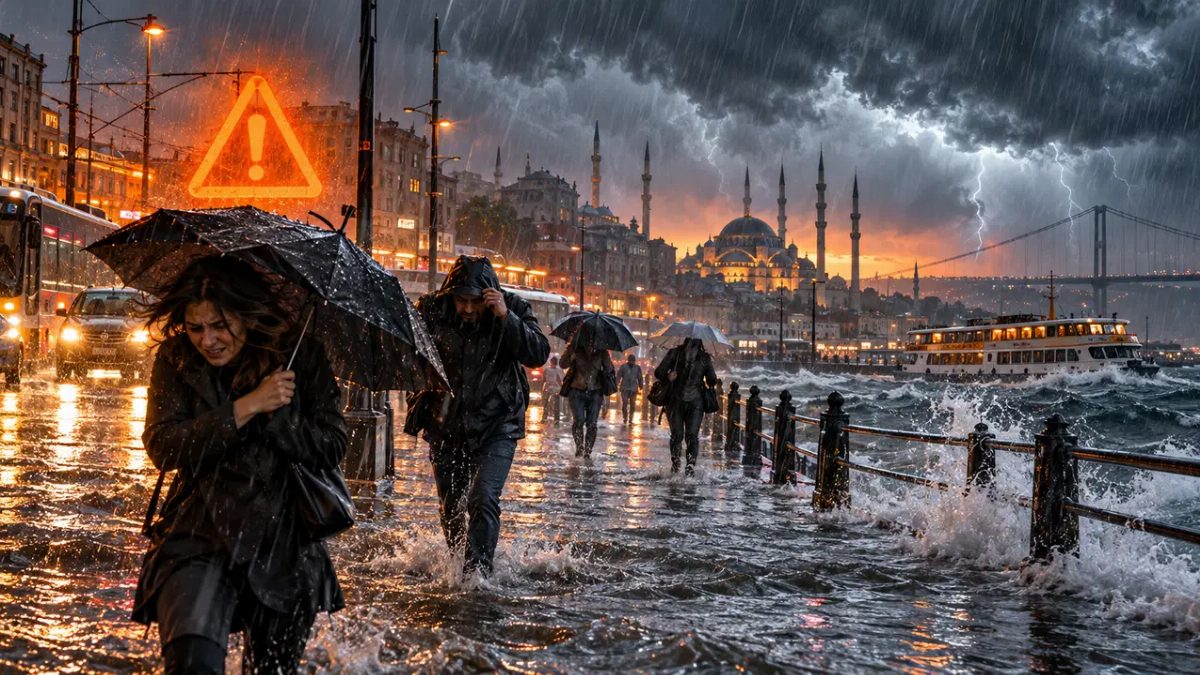 İstanbul için Meteoroloji'den Turuncu Uyarı: Şiddetli Yağış Geliyor