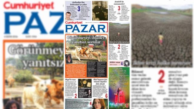 Cumhuriyet Pazar bu hafta hayvan hakları ve sanatla dolu