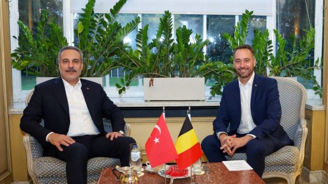 Dışişleri Bakanı Fidan, Belçika'da Mevkidaşı Prevot ile Görüştü