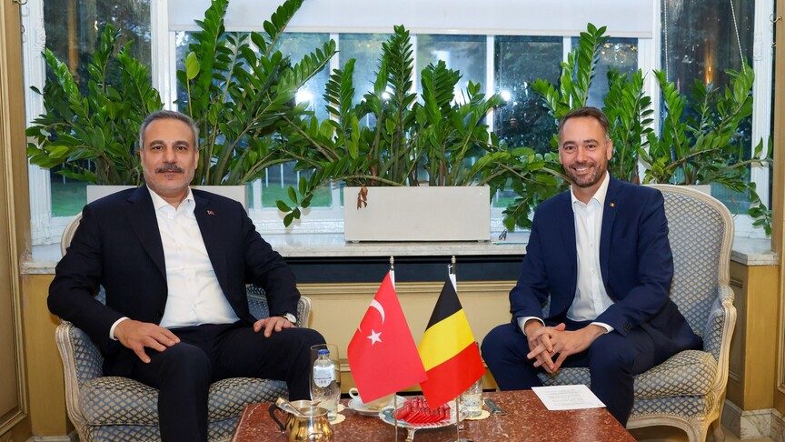 Dışişleri Bakanı Fidan, Belçika'da Mevkidaşı Prevot ile Görüştü