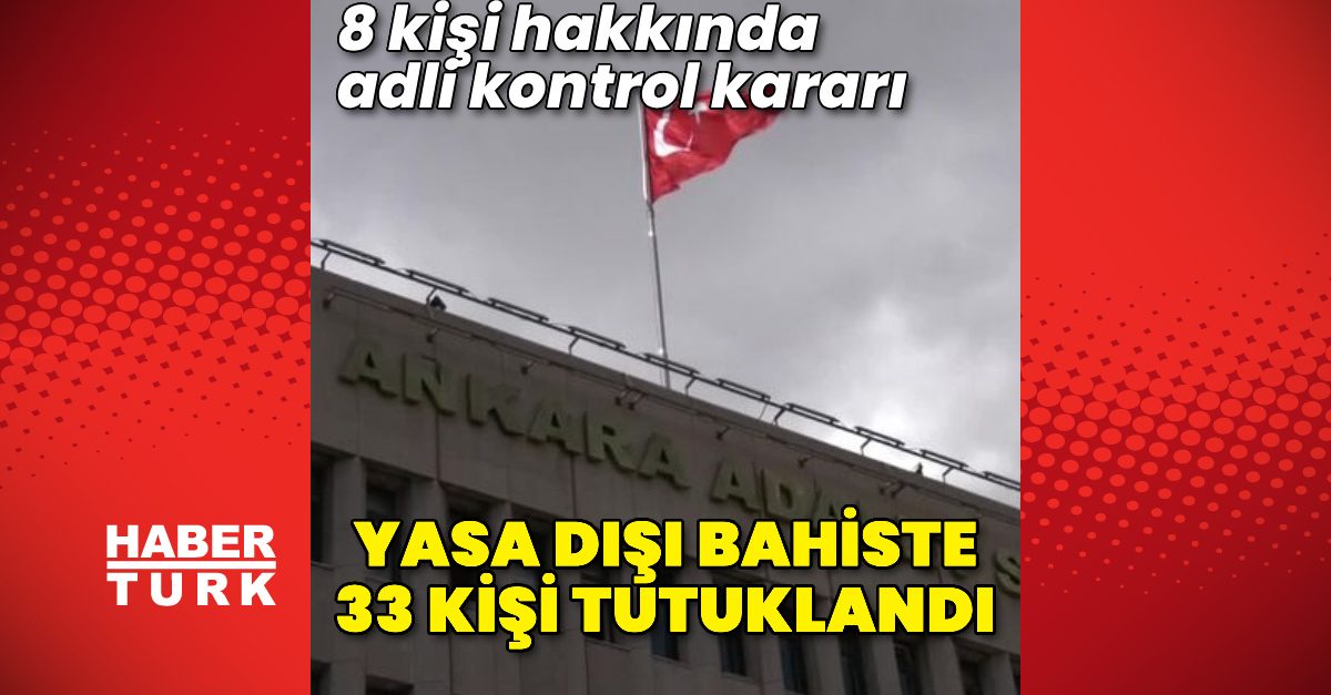 Yasa Dışı Bahiste 33 Şüpheli Tutuklandı