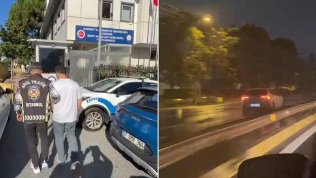 Üsküdar'da Ters Yönde İlerleyen Araç Trafiği Tehlikeye Attı