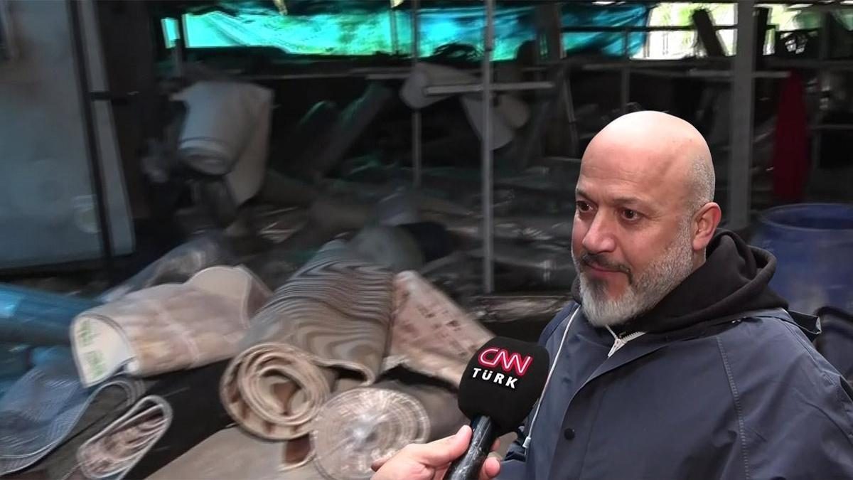 Sarıyer'deki Halı Yıkama İşletmesi Selden Zarar Gördü