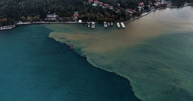 İstanbul Boğazı'nda deniz rengi kahverengiye döndü
