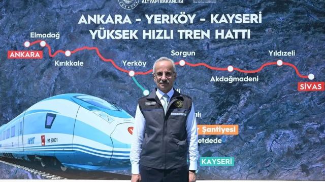 Yerköy-Kayseri Yüksek Hızlı Tren Hattı tamamlanınca süre 1 saat 45 dakika