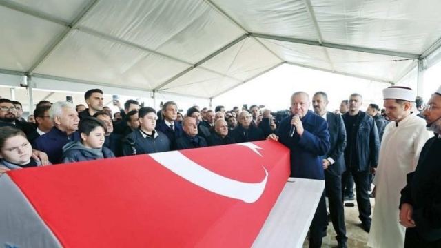 Cumhurbaşkanı Erdoğan, Gültekin'in cenaze namazına katıldı