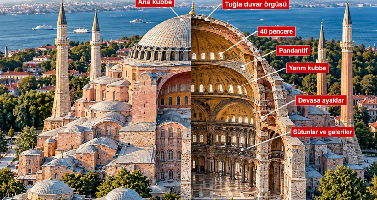 Ayasofya'nın Kubbesinde 1500 Yıllık Mimari Sır Ortaya Çıktı