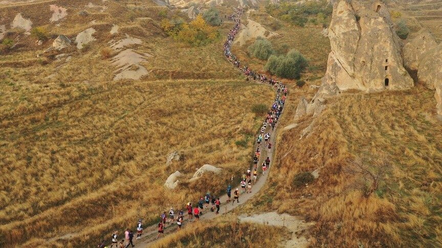 Kapadokya Ultra Trail Koşusu, 78 Ülkeden Sporcularla Başladı