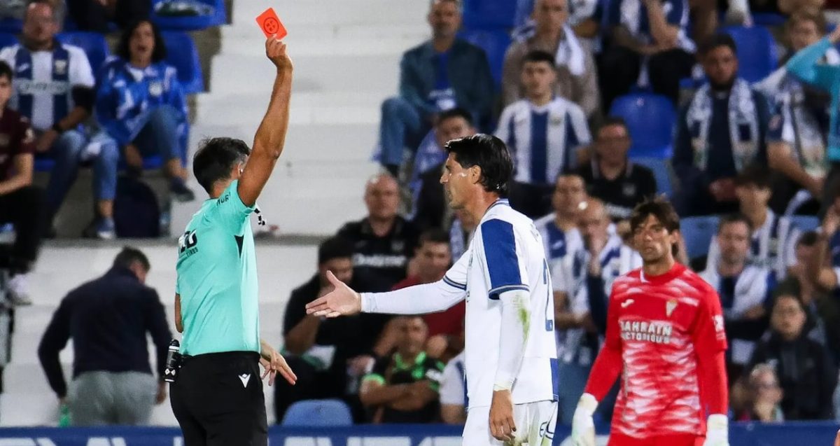 Galatasaraylı Alvaro Morata, Leganes'te kırmızı kart gördü