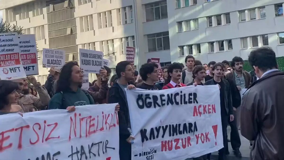 Boğaziçi Üniversitesi'nde Yemekhane Zamlarına Karşı Eylem
