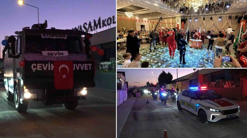 Şehit Ali Sevim'in Oğlu Eyüphan'a TOMA Sünnet Arabası Sürprizi