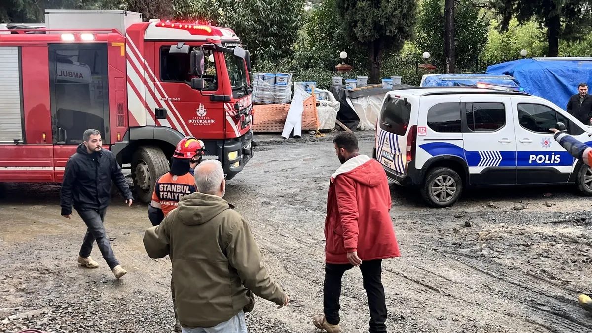 Beykoz'da okul inşaatında işçi suya düşerek hayatını kaybetti
