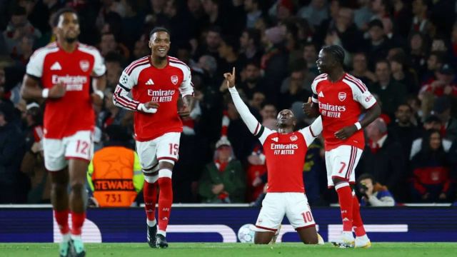 Arsenal, Lille'i 3-0 ile geçerek Şampiyonlar Ligi'nde 2'de iki yaptı