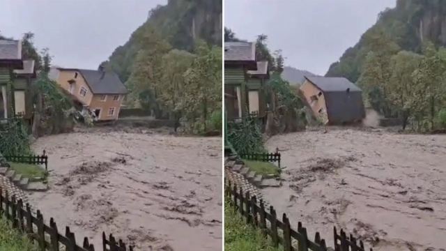 Sapanca'da Villa Dereye Devrildi, Taşkınlar Yaşandı