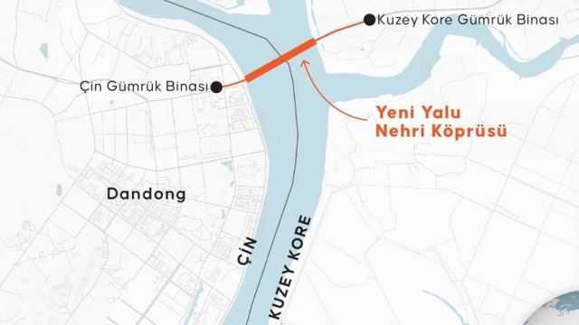 Çin ile Kuzey Kore arasındaki Yeni Yalu Nehri Köprüsü açılıyor