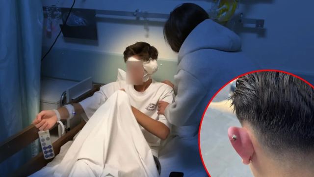 Bursa'da 17 yaşındaki G.S. piercing sonrası hastaneye kaldırıldı
