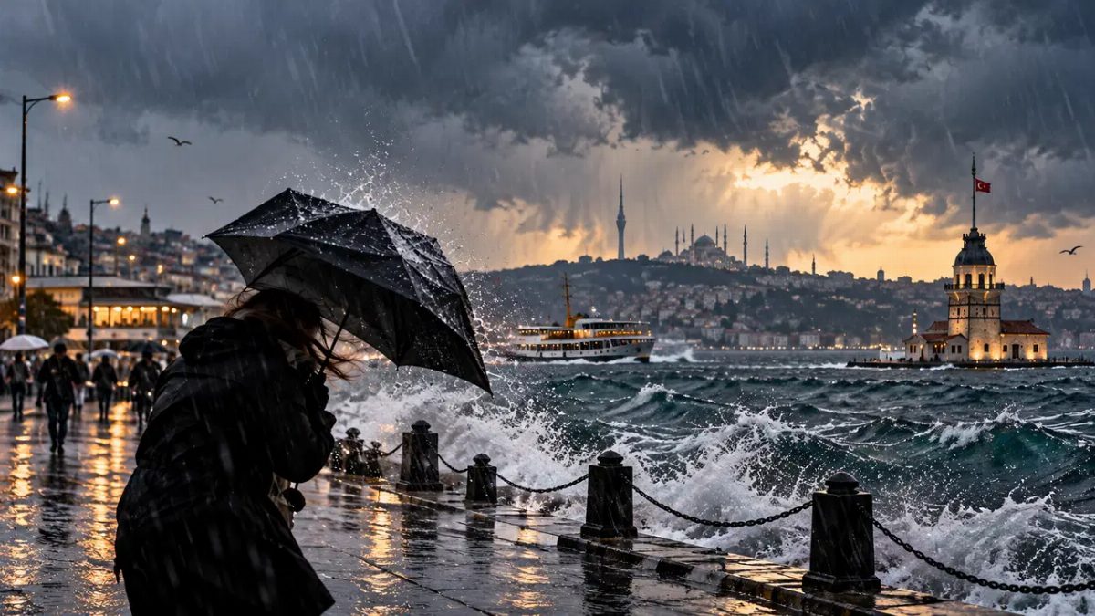 İstanbul'da Fırtına Uyarısı: Anadolu Yakası'na Kayıyor