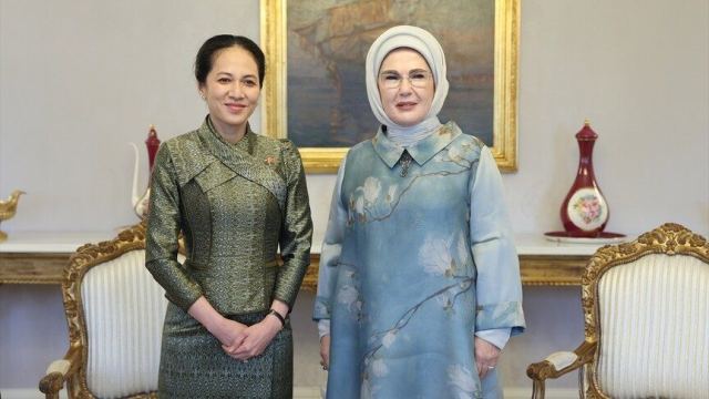 Emine Erdoğan, Kamboçya Başbakanı'nın Eşi Chanmony ile Görüştü