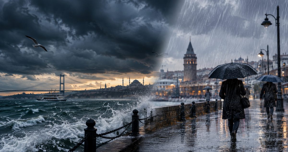 İstanbul'a Fırtına ve Sağanak Yağış Geliyor
